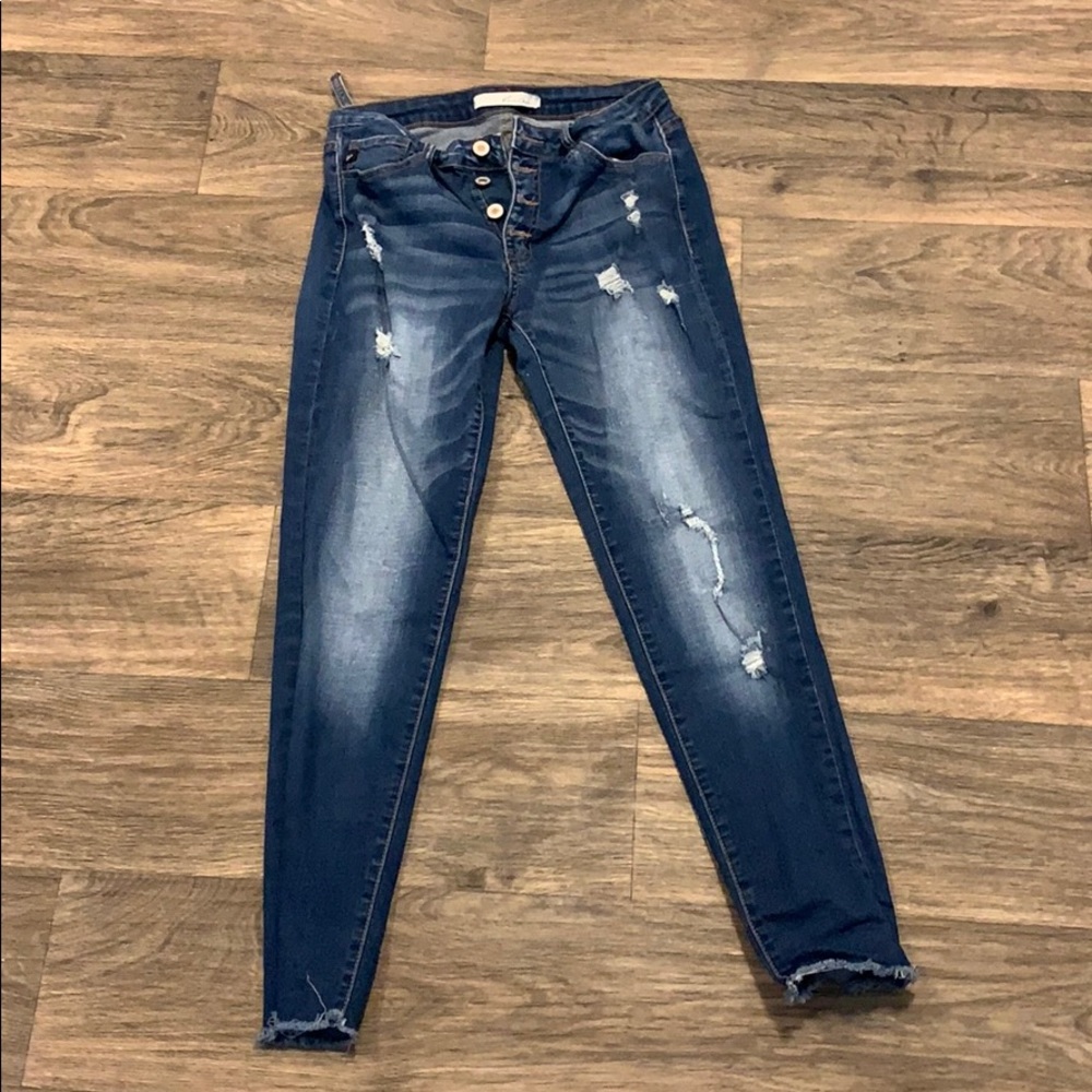 Kancan high waisted button up jeans